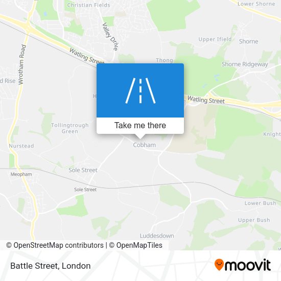 Battle Street map