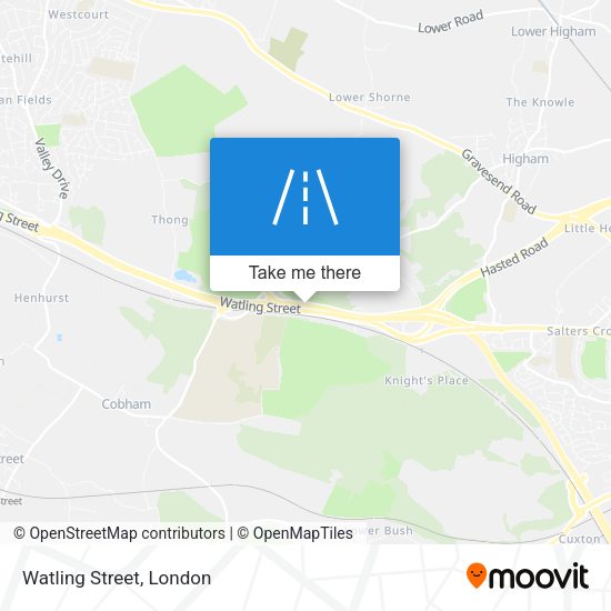 Watling Street map
