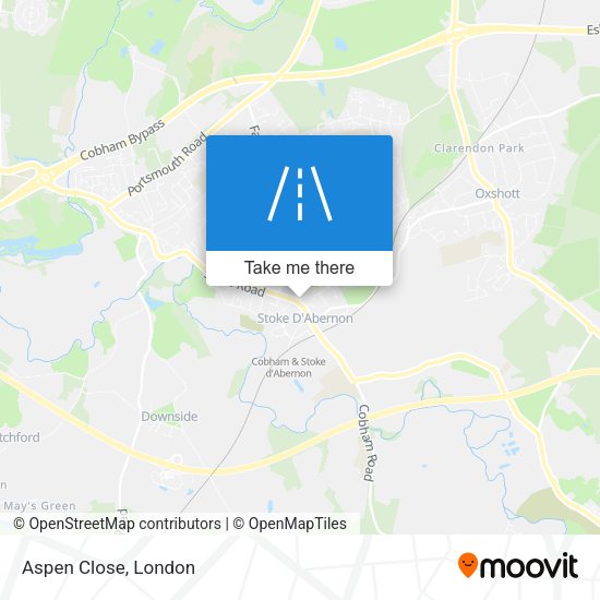 Aspen Close map
