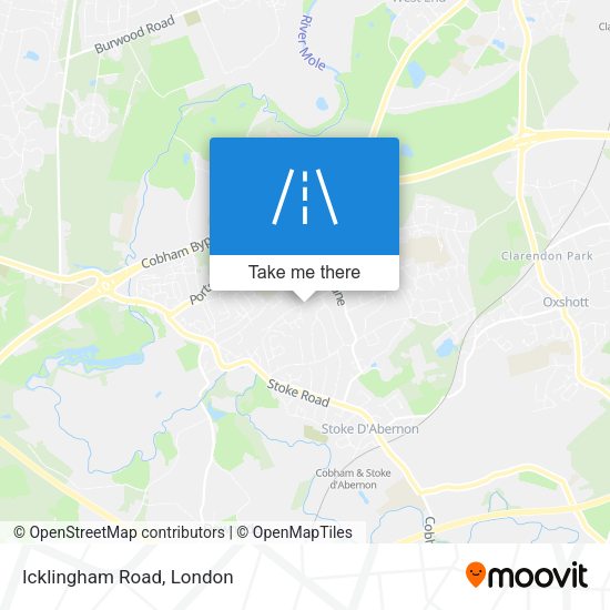 Icklingham Road map