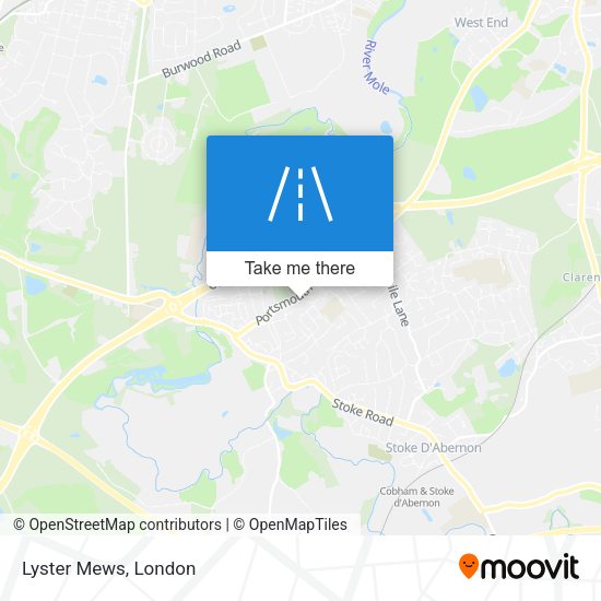 Lyster Mews map