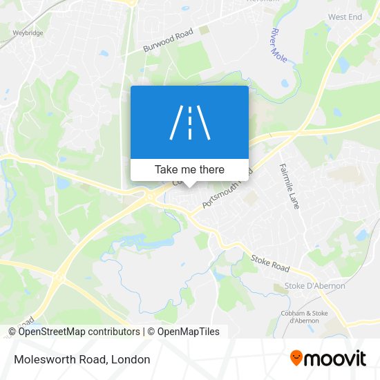 Molesworth Road map