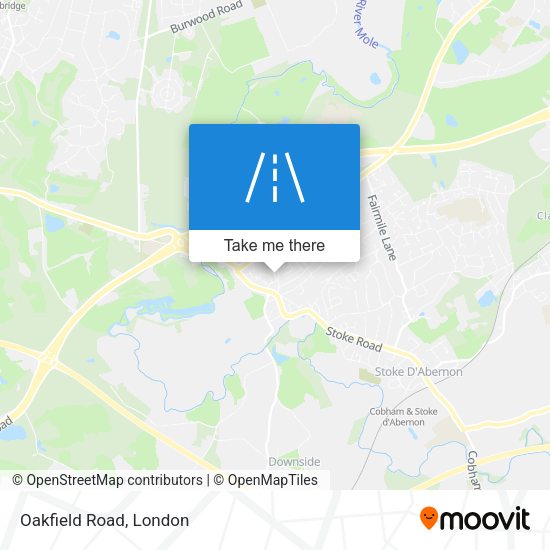Oakfield Road map