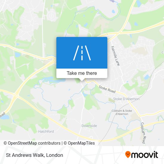 St Andrews Walk map