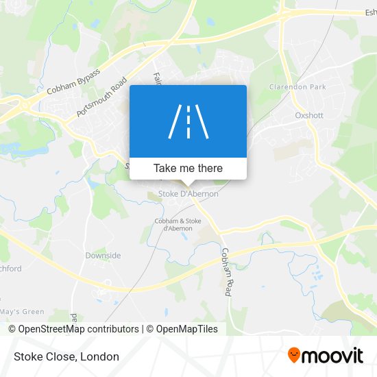 Stoke Close map