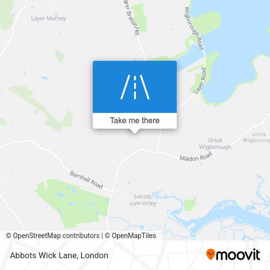 Abbots Wick Lane map