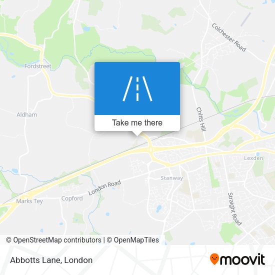 Abbotts Lane map