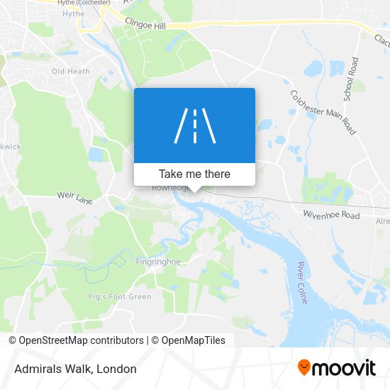 Admirals Walk map
