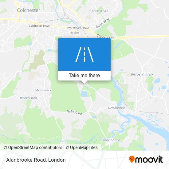 Alanbrooke Road map