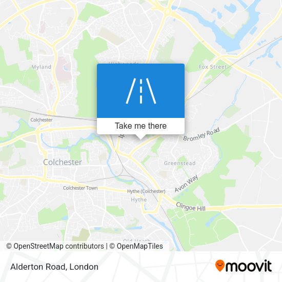 Alderton Road map