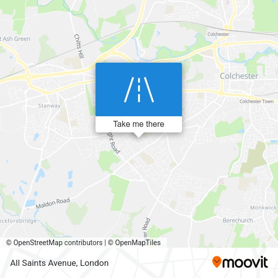 All Saints Avenue map