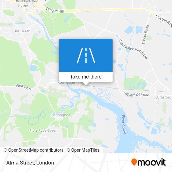 Alma Street map
