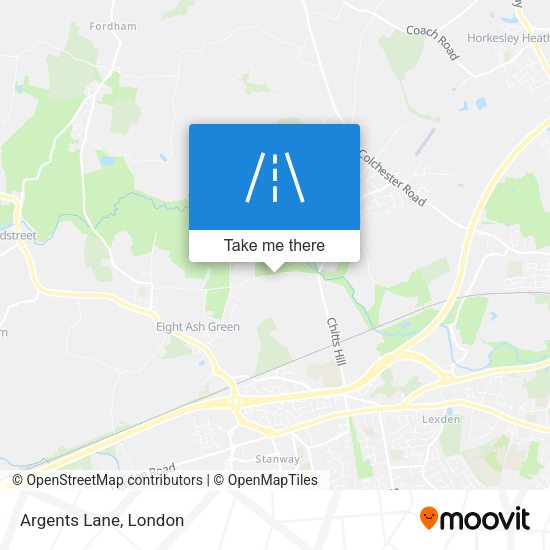 Argents Lane map
