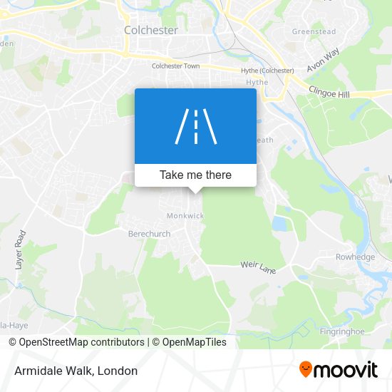 Armidale Walk map