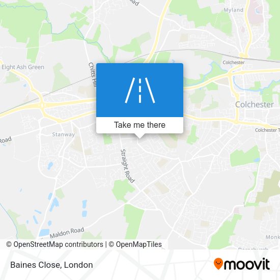 Baines Close map