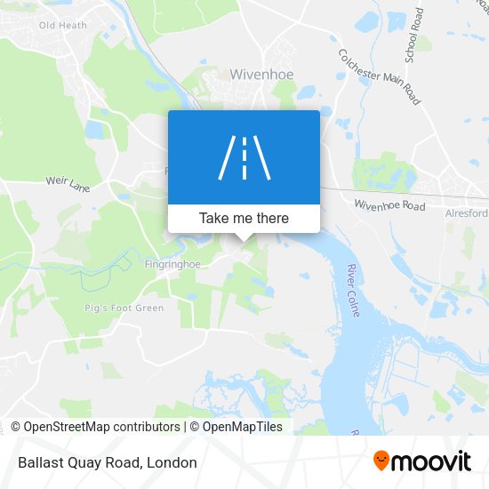 Ballast Quay Road map