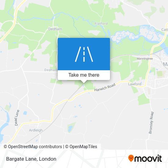 Bargate Lane map