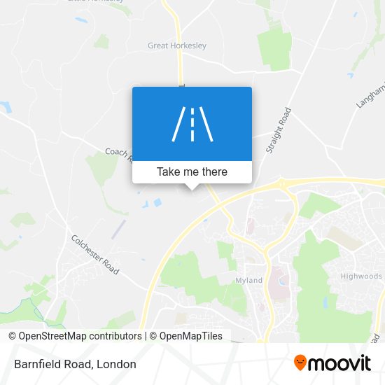 Barnfield Road map