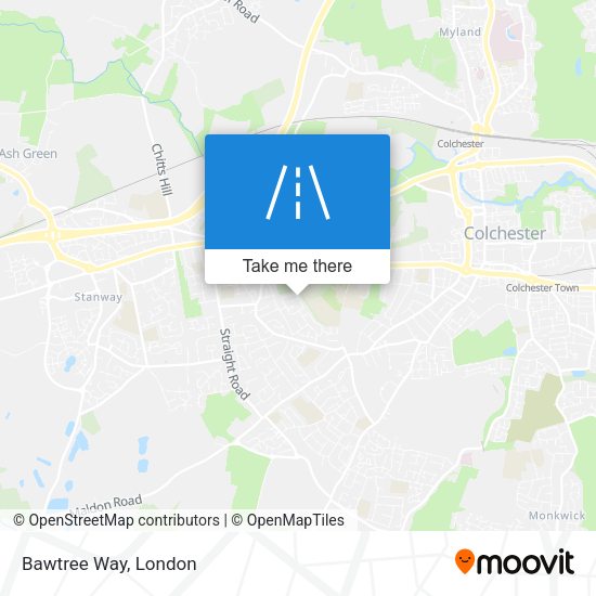 Bawtree Way map