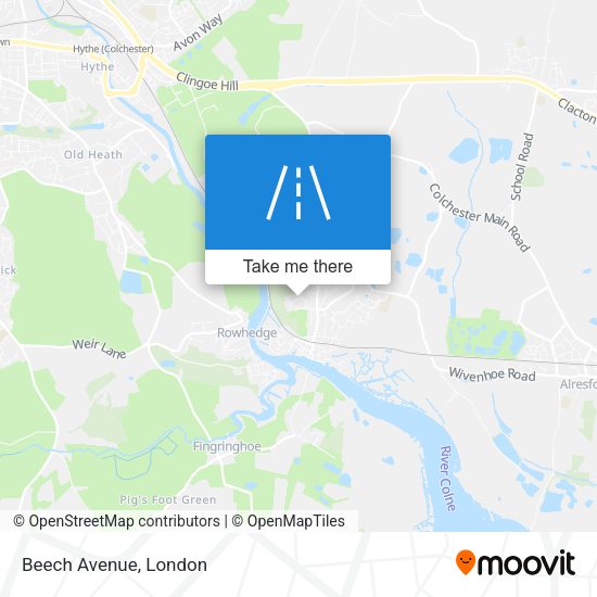 Beech Avenue map