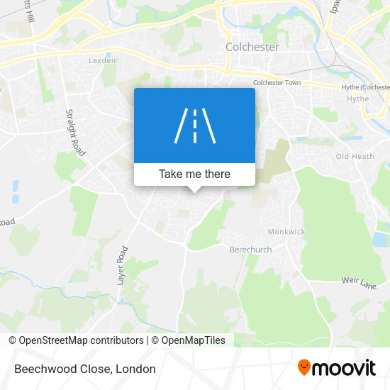 Beechwood Close map
