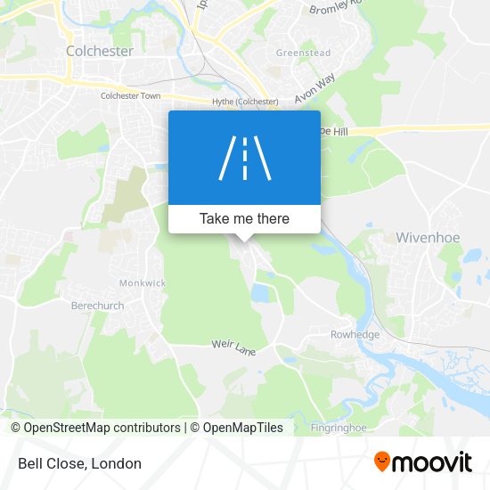 Bell Close map