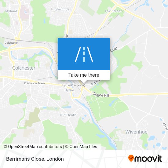 Berrimans Close map