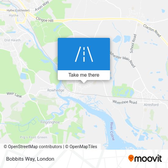 Bobbits Way map