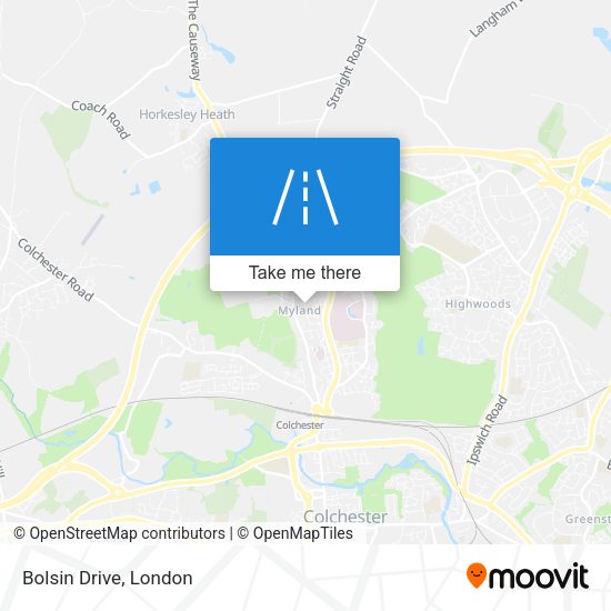 Bolsin Drive map