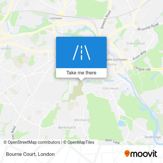 Bourne Court map