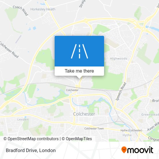 Bradford Drive map