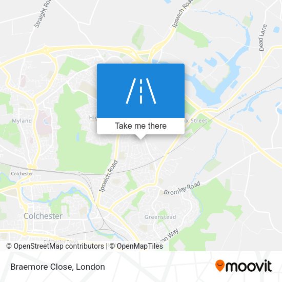 Braemore Close map