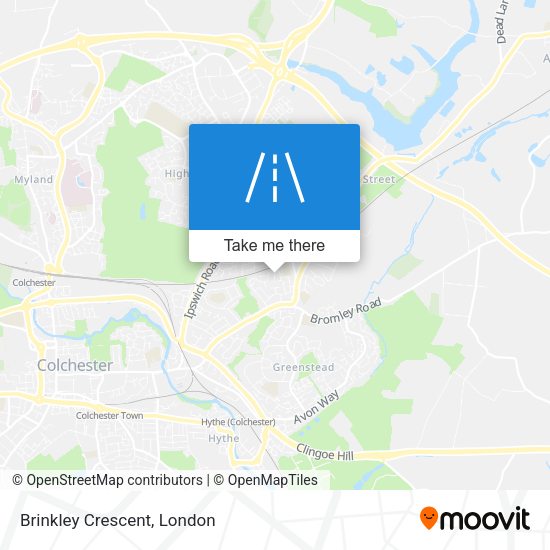 Brinkley Crescent map