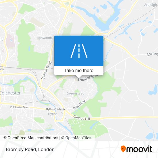 Bromley Road map