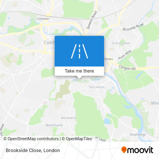 Brookside Close map