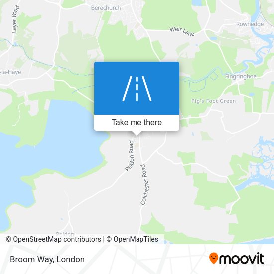 Broom Way map
