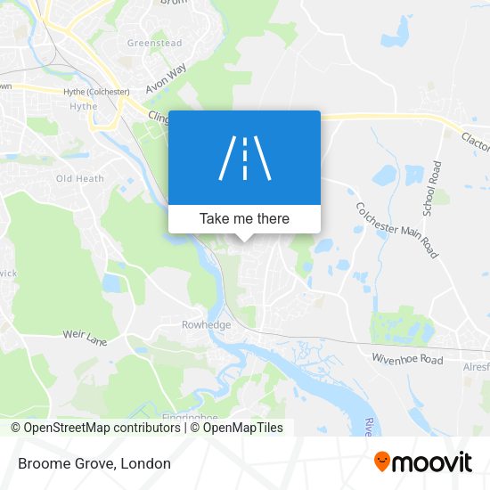 Broome Grove map