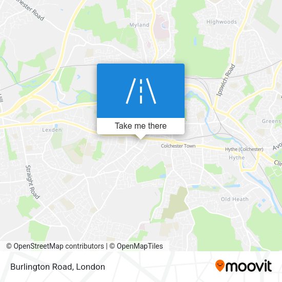 Burlington Road map