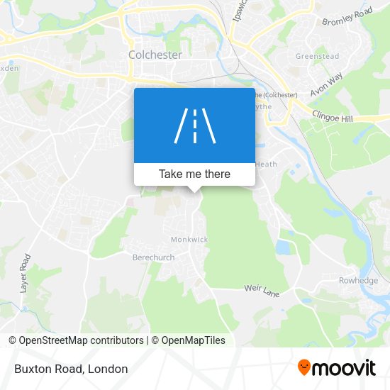 Buxton Road map