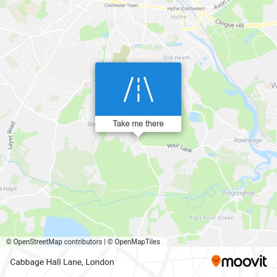Cabbage Hall Lane map