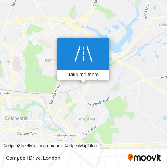 Campbell Drive map