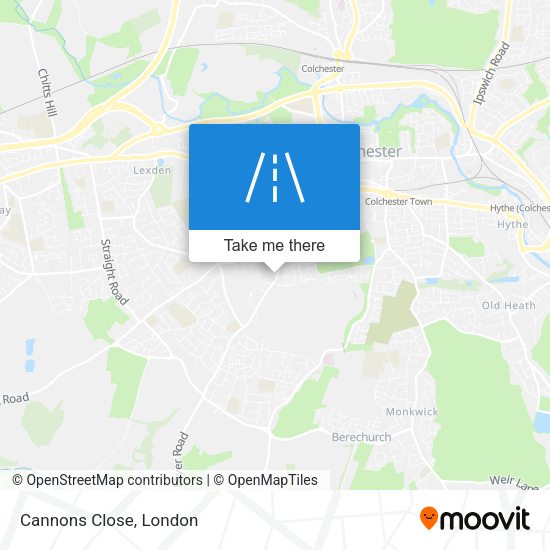 Cannons Close map