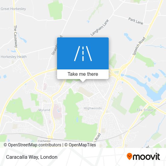 Caracalla Way map