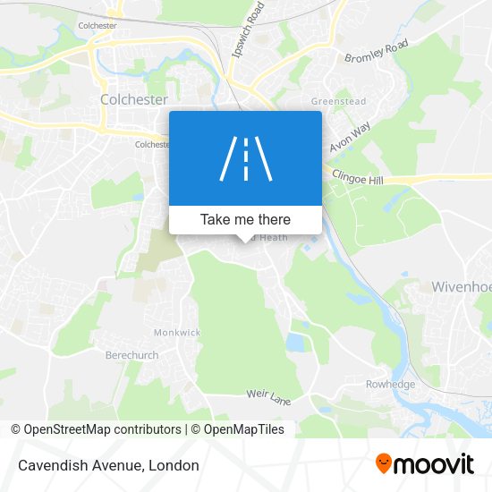 Cavendish Avenue map