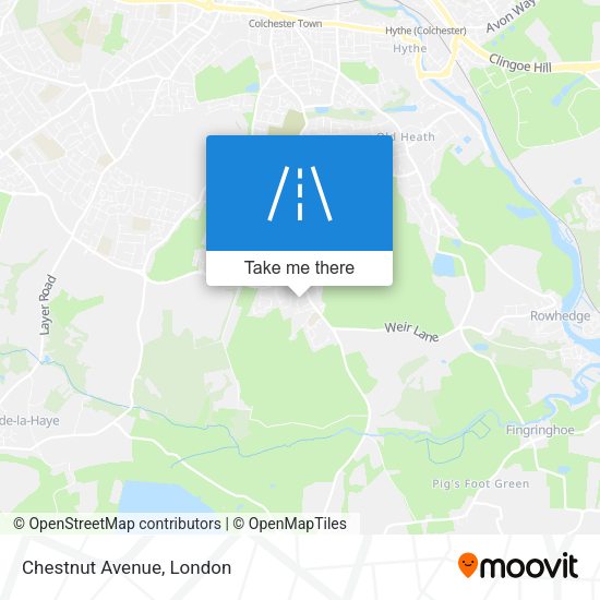 Chestnut Avenue map