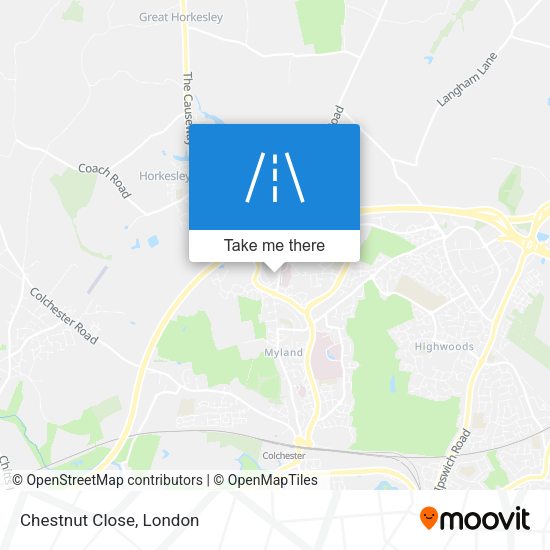Chestnut Close map