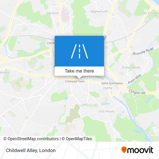 Childwell Alley map