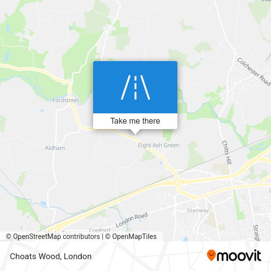 Choats Wood map