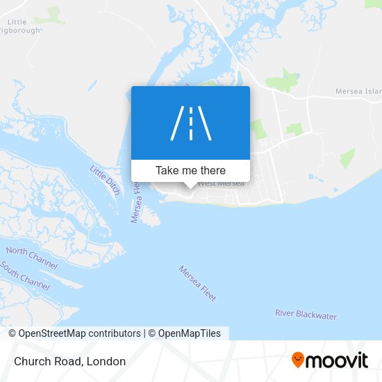Church Road map