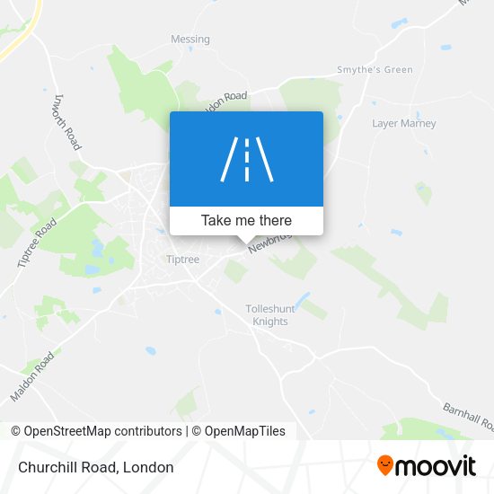 Churchill Road map